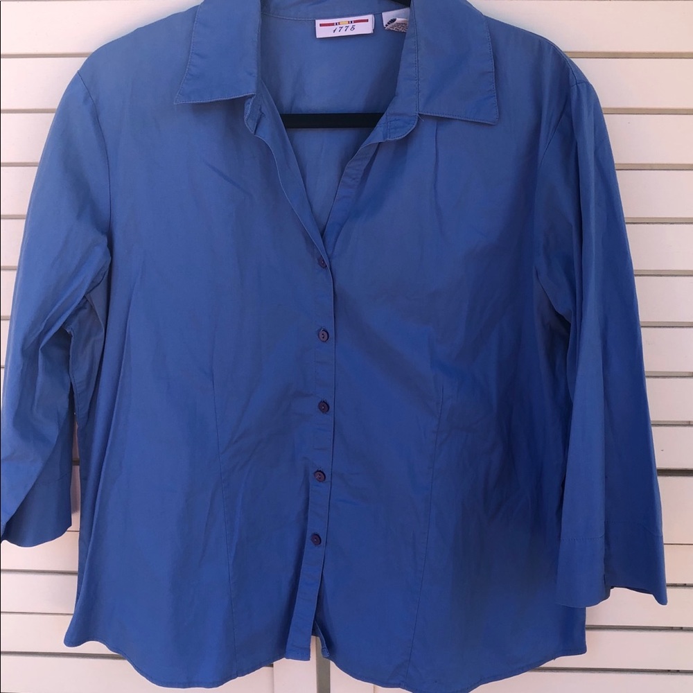 TOP BLOUSE 1775 SIZE XL BLUE